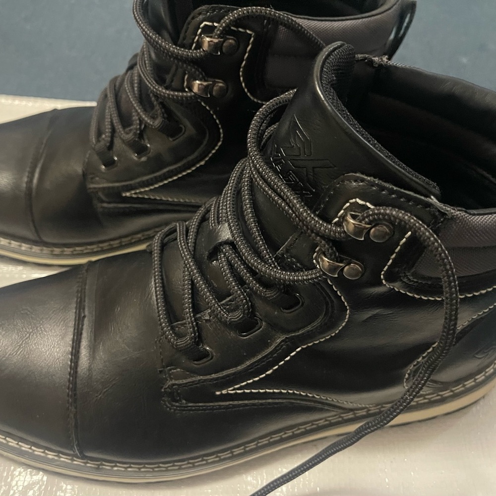 Sleek Black Leather Boots